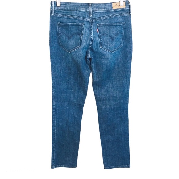LEVI’S Bold Curve Modern Rise Straight Fit Jeans With Pockets Denim Blue Sz 8/29 - Picture 9 of 12